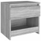 Preview: Nachttisch Grau Sonoma 40x30x39 cm Holzwerkstoff