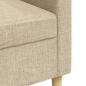 Preview: 3-Sitzer-Sofa Creme 210 cm Stoff