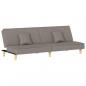 Preview: Schlafsofa Taupe Stoff