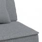 Preview: Schlafsofa in L-Form Hellgrau 255x140x70 cm Stoff