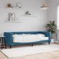 Preview: ARDEBO.de - Tagesbett mit Matratze Blau 90x200 cm Samt