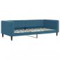 Preview: Tagesbett mit Matratze Blau 90x200 cm Samt