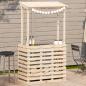 Preview: ARDEBO.de - Gartenbar mit Dach 112,5x57x195,5 cm Massivholz Kiefer