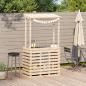 Preview: Gartenbar mit Dach 112,5x57x195,5 cm Massivholz Kiefer