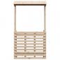 Preview: Gartenbar mit Dach 112,5x57x195,5 cm Massivholz Kiefer