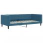 Preview: Tagesbett Ausziehbar Blau 90x200 cm Samt