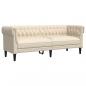 Preview: 3-Sitzer-Sofa Chesterfield Leinen