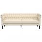 Preview: 3-Sitzer-Sofa Chesterfield Leinen