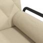 Preview: Schlafsofa mit Armlehnen Creme Stoff