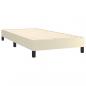 Preview: Boxspringbett mit Matratze Creme 90x200 cm Kunstleder