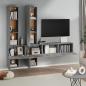 Preview: TV-Wandschrank Grau Sonoma Holzwerkstoff