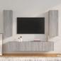 Preview: ARDEBO.de - 4-tlg. TV-Schrank-Set Grau Sonoma Holzwerkstoff