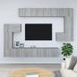 Preview: ARDEBO.de - TV-Wandschrank Grau Sonoma Holzwerkstoff