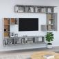 Preview: TV-Wandschrank Grau Sonoma Holzwerkstoff