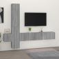 Preview: ARDEBO.de - 5-tlg. TV-Schrank-Set Grau Sonoma Holzwerkstoff