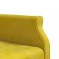 Preview: Schlafsofa in L-Form Gelb 271x140x70 cm Samt