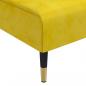 Preview: Schlafsofa in L-Form Gelb 271x140x70 cm Samt