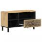 Preview: TV-Schrank 80x33x46 cm Massivholz Mango