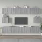 Preview: ARDEBO.de - 6-tlg. TV-Schrank-Set Grau Sonoma Holzwerkstoff