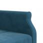 Preview: Schlafsofa in L-Form Blau 271x140x70 cm Samt