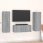 Preview: ARDEBO.de - 3-tlg. TV-Schrank-Set Grau Sonoma Holzwerkstoff