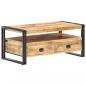 Preview: ARDEBO.de - Couchtisch 100x55x45 cm Raues Mangoholz