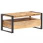 Preview: Couchtisch 100x55x45 cm Raues Mangoholz