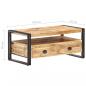 Preview: Couchtisch 100x55x45 cm Raues Mangoholz