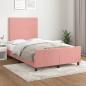 Preview: Bettgestell ohne Matratze Rosa 120x190 cm Samt