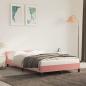 Preview: Bettgestell ohne Matratze Rosa 120x190 cm Samt