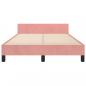 Preview: Bettgestell ohne Matratze Rosa 120x190 cm Samt