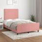 Preview: Bettgestell ohne Matratze Rosa 120x190 cm Samt