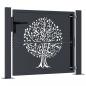 Preview: Gartentor Anthrazit 105x80 cm Stahl Baum-Design