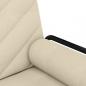 Preview: Schlafsofa mit Armlehnen Creme Stoff