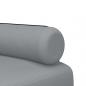 Preview: Schlafsofa in L-Form Hellgrau 260x140x70 cm Stoff