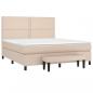 Preview: Boxspringbett Matratze Cappuccino-Braun 180x200 cm Kunstleder