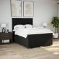 Preview: Boxspringbett mit Matratze Schwarz 140x190 cm Stoff