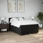 Preview: Boxspringbett mit Matratze Schwarz 140x190 cm Stoff