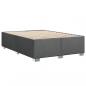 Preview: Boxspringbett mit Matratze Dunkelgrau 140x190 cm Stoff