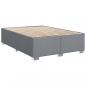 Preview: Boxspringbett mit Matratze Hellgrau 140x190 cm Stoff