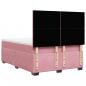 Preview: Boxspringbett mit Matratze Rosa 140x190 cm Samt