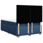 Preview: Boxspringbett mit Matratze Blau 140x190 cm Stoff