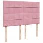 Preview: Boxspringbett mit Matratze Rosa 140x190 cm Samt