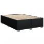 Preview: Boxspringbett mit Matratze Schwarz 140x190 cm Stoff