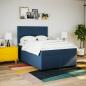 Preview: Boxspringbett mit Matratze Blau 140x190 cm Stoff