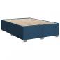 Preview: Boxspringbett mit Matratze Blau 140x190 cm Stoff