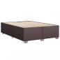 Preview: Boxspringbett mit Matratze Dunkelbraun 140x190 cm Stoff