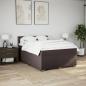 Preview: Boxspringbett mit Matratze Dunkelbraun 140x190 cm Stoff