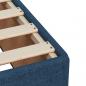 Preview: Boxspringbett mit Matratze Blau 140x190 cm Stoff