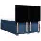 Preview: Boxspringbett mit Matratze Blau 140x190 cm Stoff